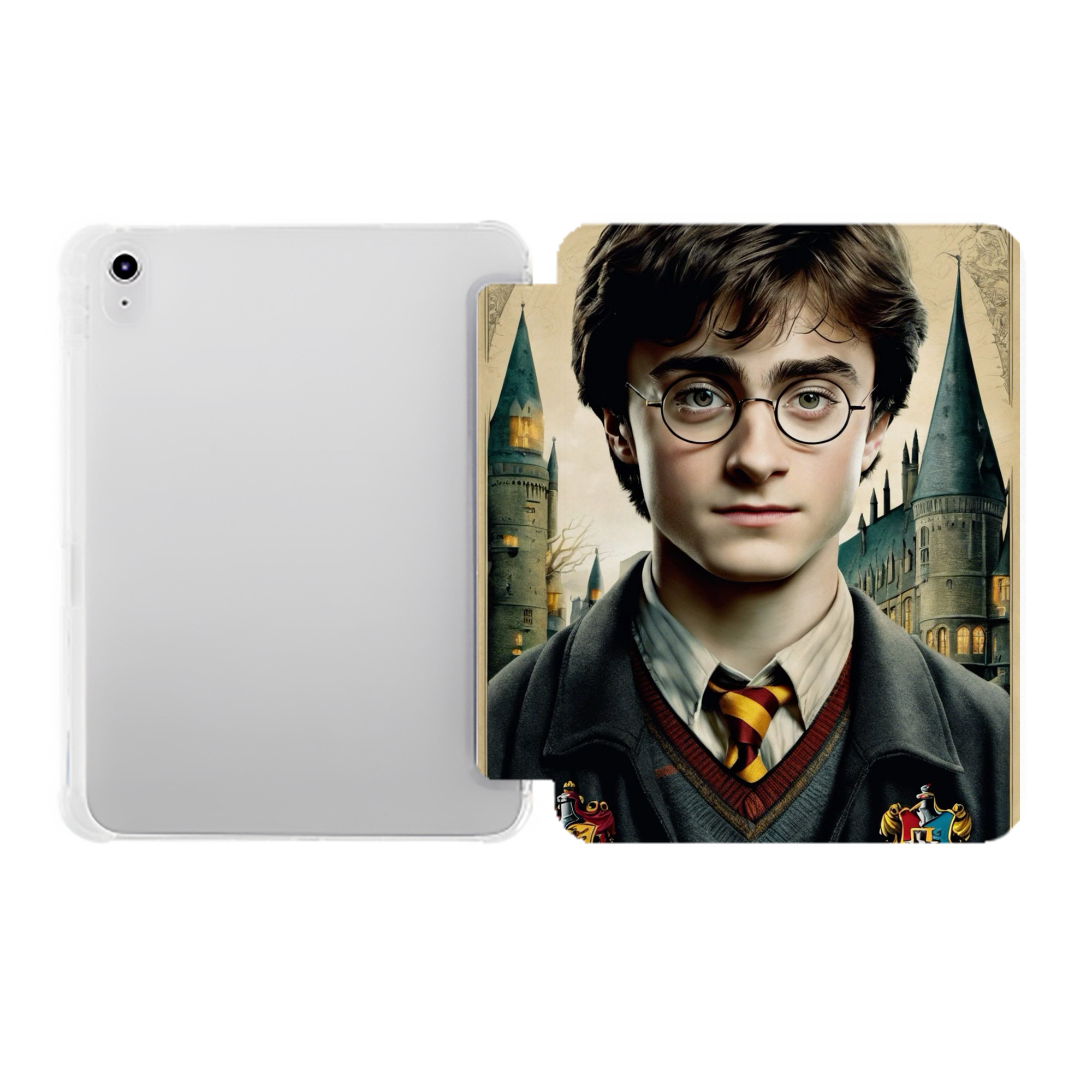 （画像用） Harry Potter ハリー・ポッターシリーズ IPad ケース ペン収納付き 三つ折りスタンド PUレザー×シリコン 対応機種9.5/10.5/10.9インチ
